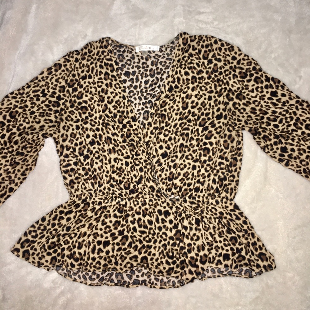 Cheetah girl top